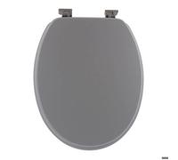 ABATTANT WC MDF 18 POUCES ATTACHES PLASTIQUES - GRIS - Tendance