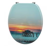 Abattant WC - MDF - Charnières Inox - SUNSET BELLIO - Multicolor MSV