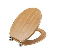 Abattant WC MDF charnières métal effet bois Strata chêne