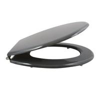 MSV France - Abattant WC Cléo MDF - Charnières inox - Tampons amortisseurs - Gris anthracite