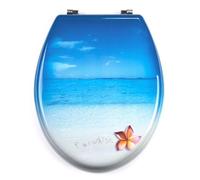 MSV 141255 Abattant WC Paradis en MDF, Acier Inoxydable, Multicolore, 30 x 20 x 15 cm