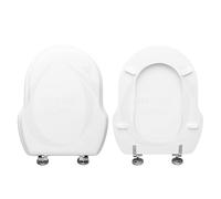 Abattant WC Old Time Vitruvit bois recouvert de résine polyester blanc