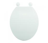 Abattant WC - Polypropylène - Charnières PS - Blanc MSV