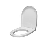 Abattant WC pour ESEDRA BULL ORIGINAL en thermodur, couleur Blanc, charnière en acier inoxydable normale ou fermeture lente soft close