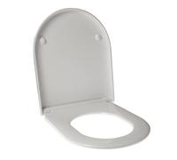 Abattant WC pour LAUFEN PRO enveloppant thermodurcissant blanc charnière inox
