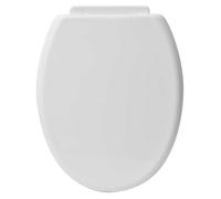 ABATTANT WC PP 18 POUCES ATTACHES PLASTIQUES - BLANC - Tendance