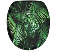 SANILO® Siège de WC avec abaissement automatique Palmdream, abattant de WC directement du fabricant, couvercle de WC, lunette de WC, abattant de WC, lunette de WC