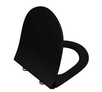 VitrA Bad Abattant WC Sento 120-483R009 slim fermeture amortie fixation rapide 36,5x45 cm noir mat