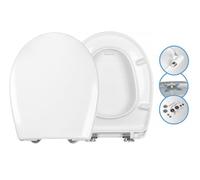 Abattant WC SoftClose pour Geberit Allia Paris Blanc, pour cuvette de toilette 52 cm