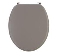 Wirquin Abattant WC Colors Line – Bois compressé, charnières inoxydables – Taupe mat
