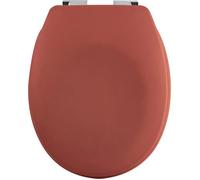 Abattant WC Thermo Dur Neela-Charnières en ABS Chromé-Couvercle WC avec Frein de Chute-Fermeture Slow-Close-44 x 37 x 3 cm