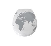 Abattant wc Thermo Dur WORLD Gris & Blanc - Charnières PS MSV