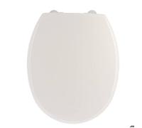 ABATTANT WC THERMODUR 18 POUCES/FREIN DE CHUTE ATTACHES PLASTIQUES - BLANC - Tendance