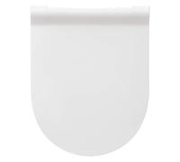 Siège de toilette avec assise souple, semi-circulaire