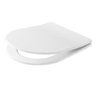 Abattant WC Ultra-Mince - CECIPA MAX - Forme D-courte - Fermeture silencieuse - Résine résistante - Support 175 kg