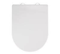 Abattant WC - WENKO - Calla - Duroplastique - 35,5x47 cm - Fixation inox