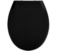 Abattant WC - WENKO - Kos - Thermoplastique - 37x44 cm - Noir