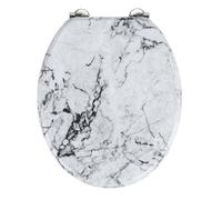 WENKO SIÈGE WC ONYX optique marbre Couvercle WC Lunettes MDF Salle de bains WC visiteurs