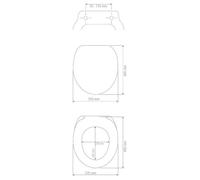 Abattant WC - WENKO - Ostuni - Thermoplastique - Blanc - Système Easy-Close