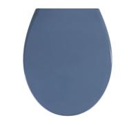 Abattant WC - WENKO - Samos - Duroplast - 37,5x44,5 cm - Bleu ardoise