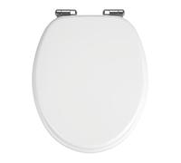 WENKO SIÈGE WC Urbino Abaissement automatique Couvercle WC Lunettes MDF Salle de bains WC visiteurs