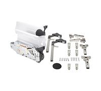 Abattants rabattables SET Blum® AVENTOS HF 20F2501 blanc soie (pour hauteurs de 700 à 900 mm/LF 5350-10150 / largeurs de corps jusqu'à 1800 mm)