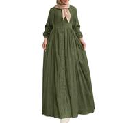 Abaya à manches longues pour femmes, caftan décontracté