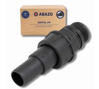ABAZO - Raccord de pompe pour pompe de jardin, connecteur de tuyau, clapet anti-retour pour la pompe, raccordement à un hydrophore, ensemble d'accessoires pour pompe, raccord en PP 1" FG