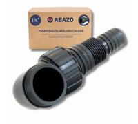 ABAZO - Raccord de pompe pour pompe de jardin, raccord de tuyau, clapet anti-retour pour la pompe, raccordement à un hydrophore, ensemble d'accessoires de pompe, raccord de sortie de pompe 1 1/2" FG