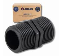 ABAZO - Raccord de pompe pour pompe de jardin, raccord de tuyau, clapet anti-retour pour la pompe, raccordement à un hydrophore, ensemble d'accessoires pour pompe, raccord PP 2,54 cm AG-AG