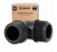 ABAZO - Raccord de pompe sur pompe de jardin, raccord de tuyau, clapet anti-retour pour la pompe, raccordement à un hydrophore, jeu d'accessoires de pompe, coude de raccordement PP 1 1/4" AG-AG