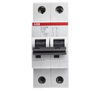 ABB 2 cds272001r0104 Système Pro M Compact miniature Circuit Breaker, 2 pôles, type C, 10 A Courant nominal, 88 mm H x 35 mm W x 69 mm D