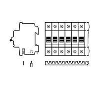 ABB ABB Stotz S&J Peigne universel 1p. 12qmm 12TE SZ-KS1/12 Quantité:1