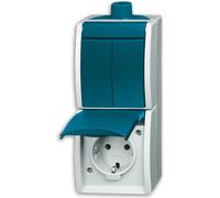 ABB Busch-Jaeger Ocean Combination Series Switch Socket Outlet - 2CKA001684A0324