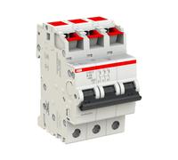 ABB Contact à coupure brusque S203S-B20, disjoncteur à fusible de type B, 6 kA, 20 A, 3 pôles, 2CDS253002R0205