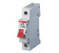 ABB Disjoncteur 1P,16A, poignée de commutation rouge E201/16R