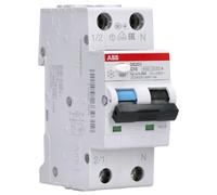 Disjoncteur différentiel ABB type A C 16 A/1 pôle + N/30 mA 2TE ABB DS201 C16 A30, 1 pièce.