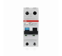 ABB DS201A-B16 DS201A-B16/0,03 Commutateur FI/LS 6 kA, 1P+N, type A, B 16, 30 mA, gris, 2 TE