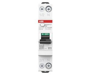 ABB DS301CA-C16/0,03 FI/LS-Schalter 6kA 1P+N Typ A C16 30mA (2CSR255163R1164)