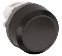 ABB Elément de commande à bouton-poussoir MP1-10B à bouton-poussoir plat, Bouton + interrupteur, Gris, Noir