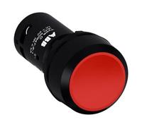 Abb-entrelec cp1-10r-01 - Bouton poussoir de compartiment grattant rouge opaque
