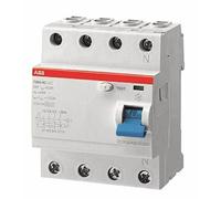 ABB Interrupteur différentiel F204A-40/0,3 Type A 4 pôles 40 A 0,3 A 230 V