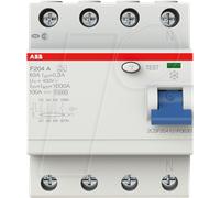 ABB Interrupteur de protection FI F204A-63/0,3 4 pôles