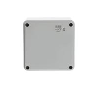 ABB M00850000 Boîte de jonction étanche IP65 100 x 100 x 80 mm avec couvercle à vis bas IP65 thermoplastique Gris