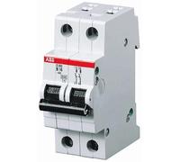 ABB S200 MCB Disjoncteur type K, 2 pôles, 13 A, 440 V, capacité de coupure 6 kA, système Pro M Compact