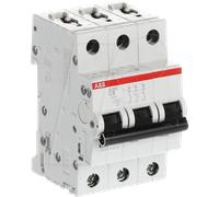 ABB S203-C8 - Disjoncteur, Char. C, 8 A, 3 pôles