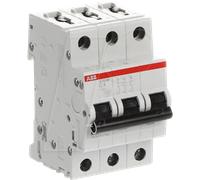 ABB S203M-C4 - Disjoncteur, Char. C, 4 A, 3 pôles