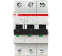 ABB S203M-C6 - Disjoncteur, Char. C, 6 A, 3 pôles