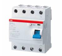 ABB STOTZ-KONTAKT FI-Schutzschalter 4p,Type F, 63A, 30mA F204F-63/0 (2CSF204325R1630)