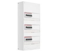 ABB Tableau 3 rangées pré-équipé 3 inter. diff. 40A + 12 disjoncteurs